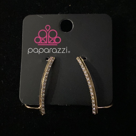 NWT Gold Post Crawler Earrings - Picture 4 of 5